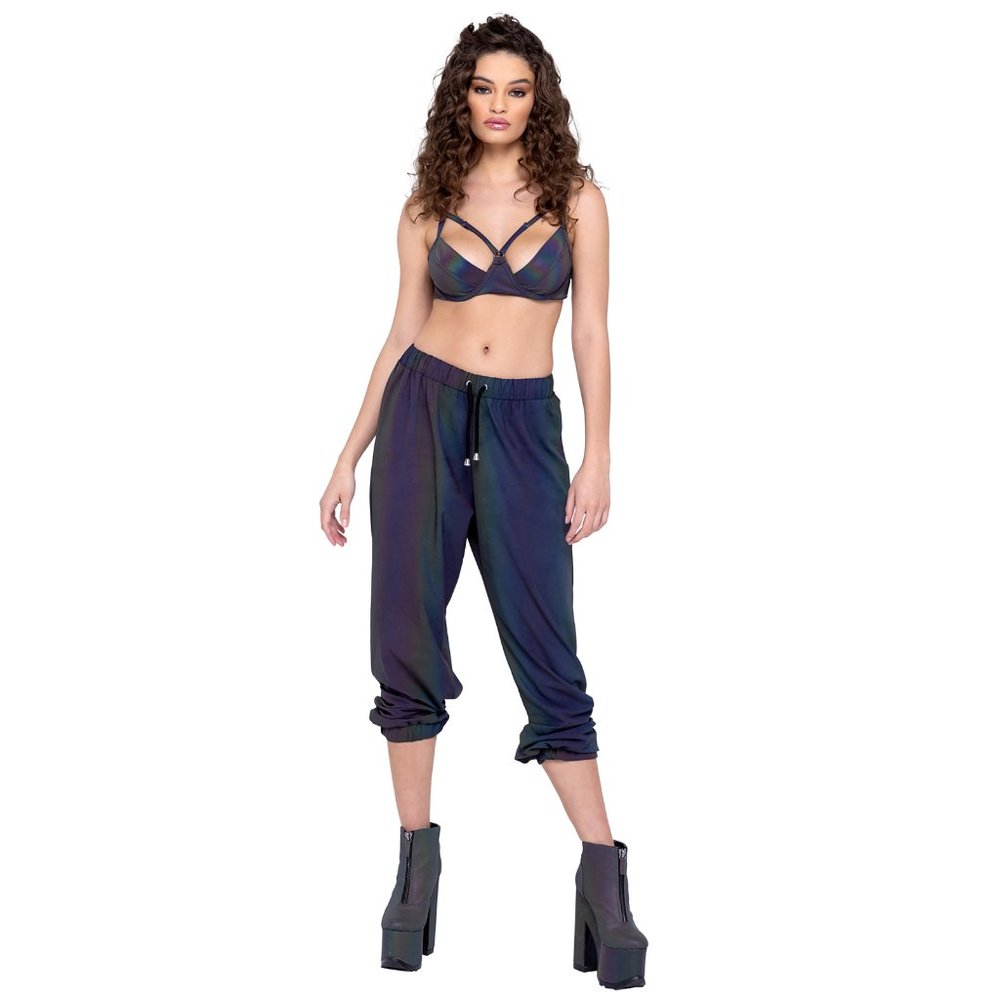 Reflective Joggers With Drawstring Elastic Waist … - image 6